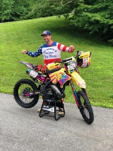 Travis Pastrana with the 2003 Suzuki RM125